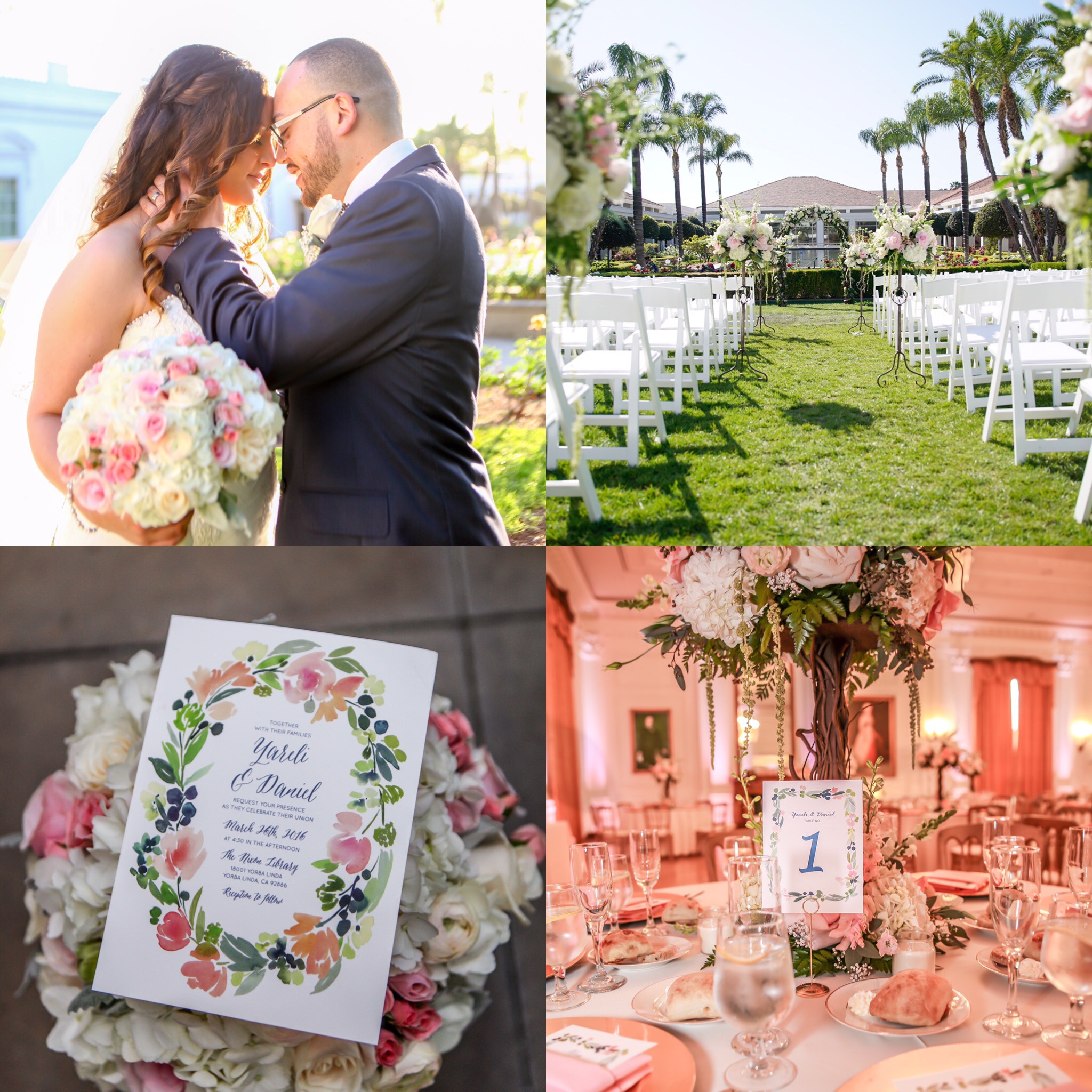 Garden Roses Wedding at Nixon Library