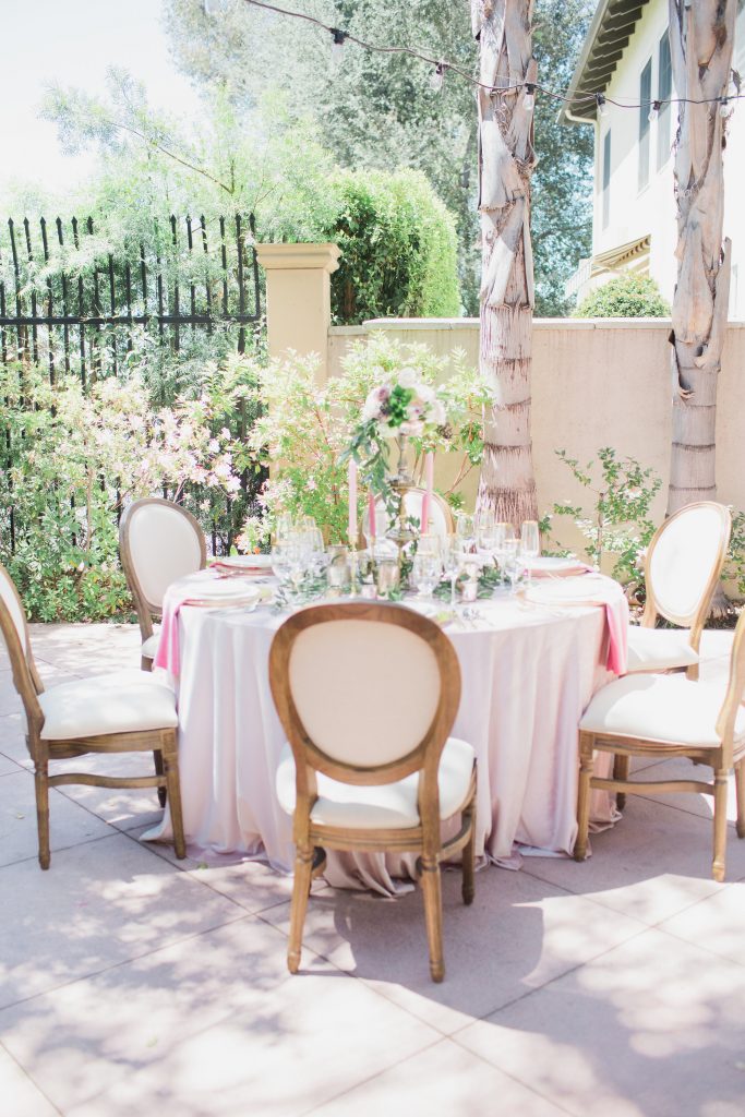 Timeless Romance Wedding Guest Table Maxwell House Pasadena