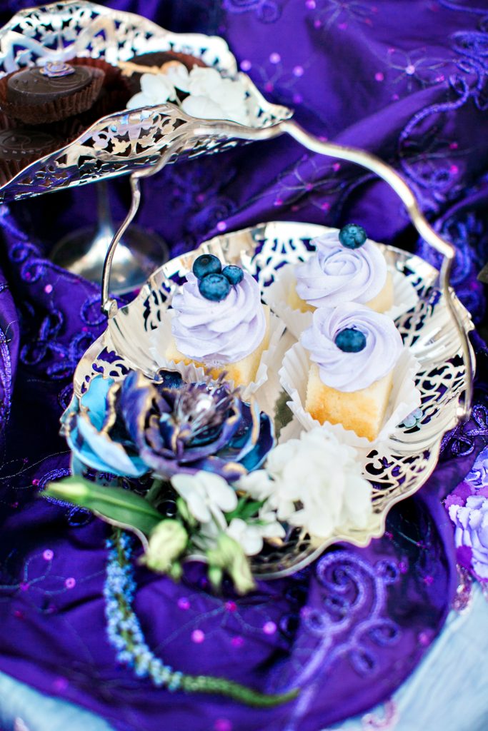 Wedding Specialty Desserts by Elizabeth Glen Designs Mini Cake with blue berry