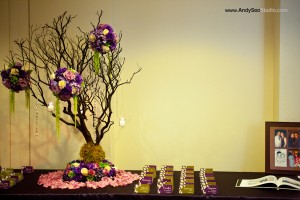 Westin Pasadena Wedding Escord Card Table Design and Setup