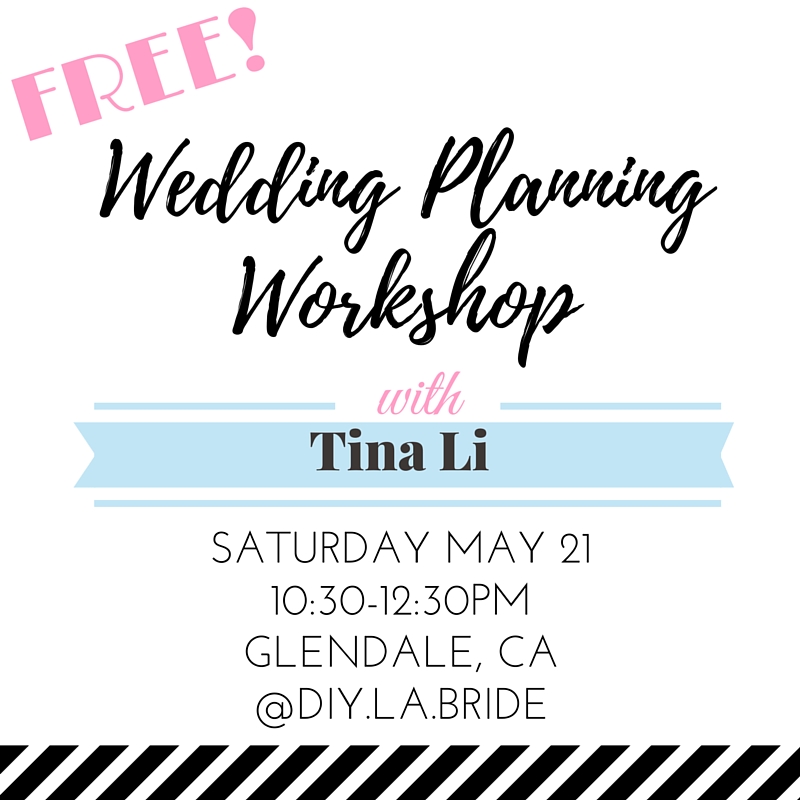 Los Angeles DIY Wedding Planning Workshop