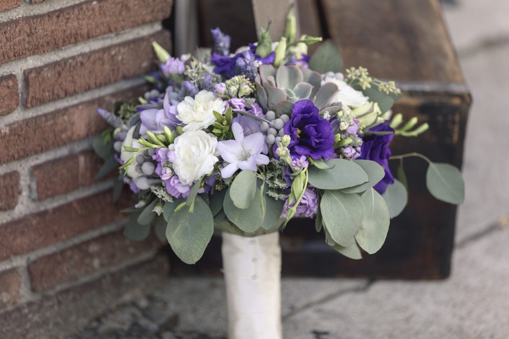 Lavender Purple Rustic Wedding Bridal Bouquet