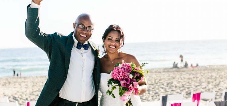 Erica & David’s Malibu Beach Sunset Wedding