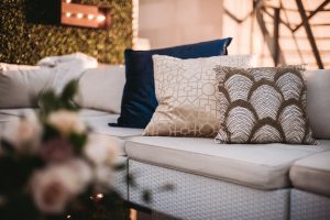 Downtown LA Oviatt Penthouse Wedding Art Deco Pillows