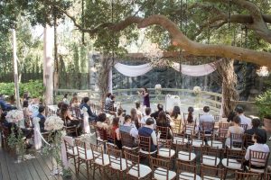 malibu calamigos ranch wedding ceremony oak room