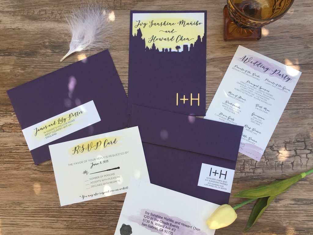 Harry Potter Inspired Wedding Invitaion