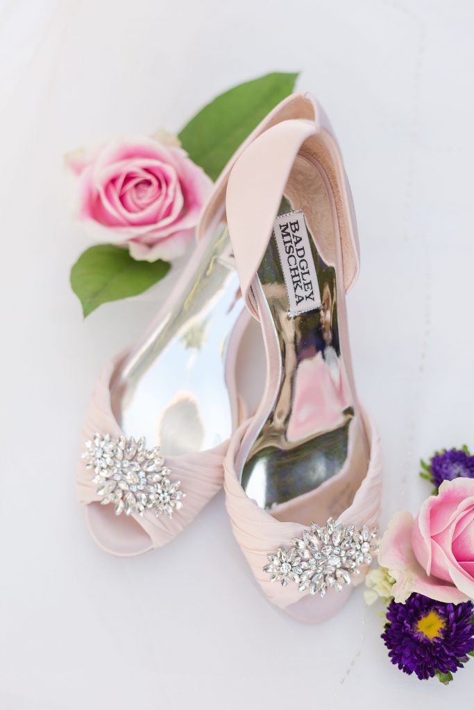 Romantic Southern California Wedding Bridal Shoes