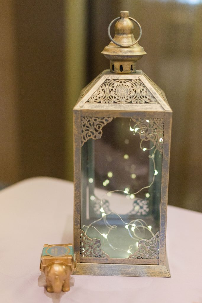 DoubleTree Monrovia Wedding DIY Lantern Fairy Light Elephant Tealight Candle Favor