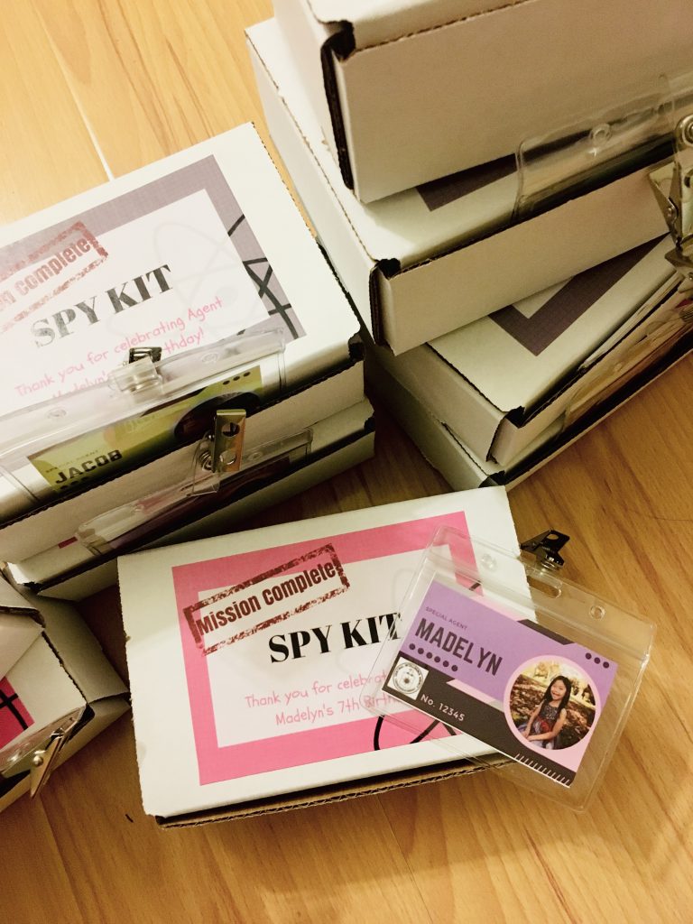 Project MC2 Birthday Party Favor Goodie Bag Spy Kit Box