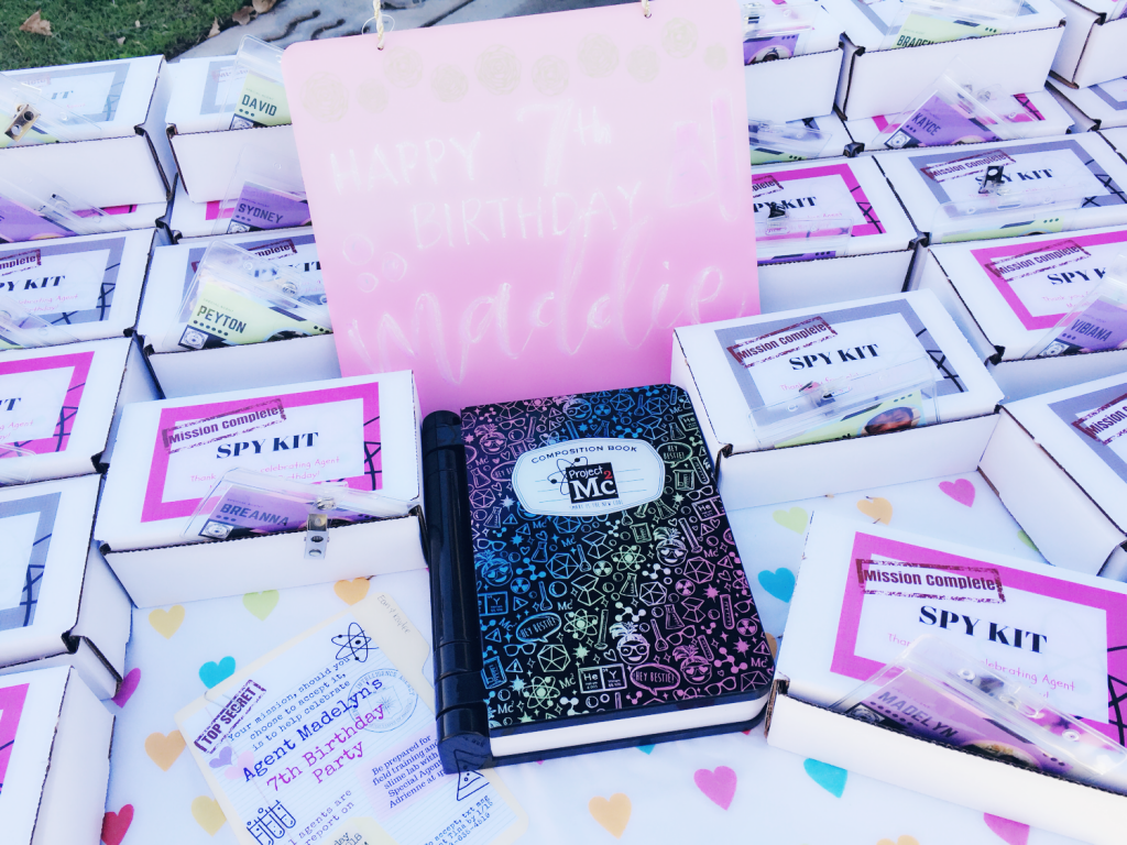 Project MC2 Birthday Party Favor Spy Kit Goodie Bag Box 