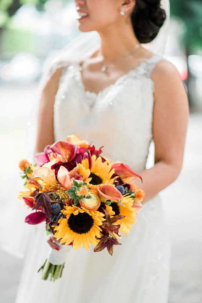 Wedding Bridal Bouquet Sunflower 