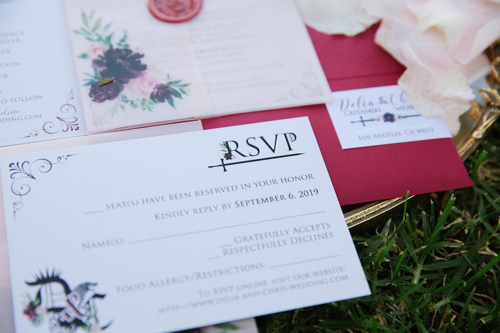Game of Thrones inspired invitation suite.

Photo by GC Masterpiece
