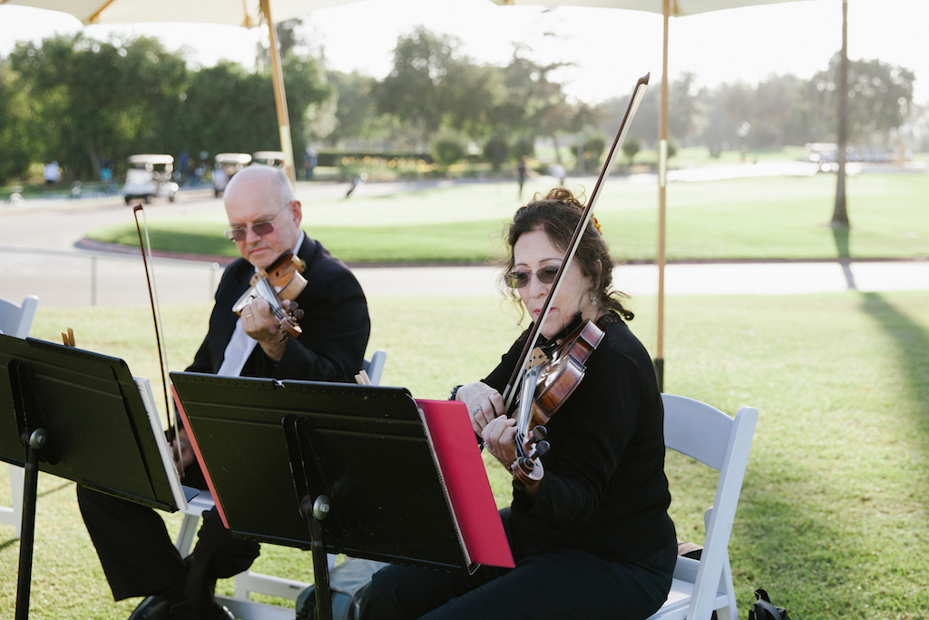 A string trio serenaded guests as they arrived. 

Photo by GC Masterpiece