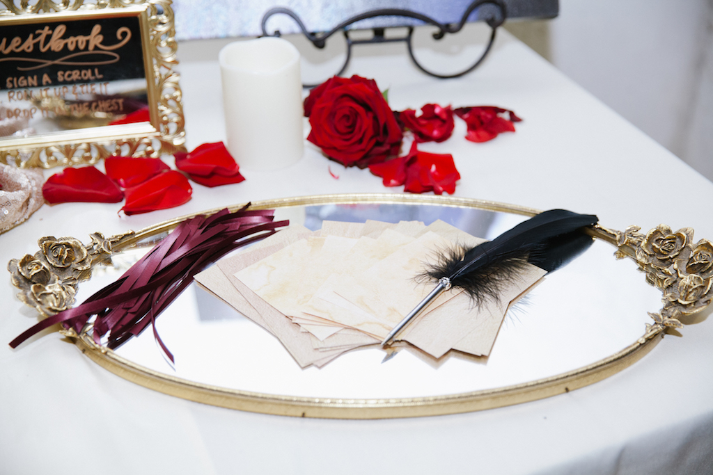 Message scrolls were written from the guests to the couple.

Photo by GC Masterpiece