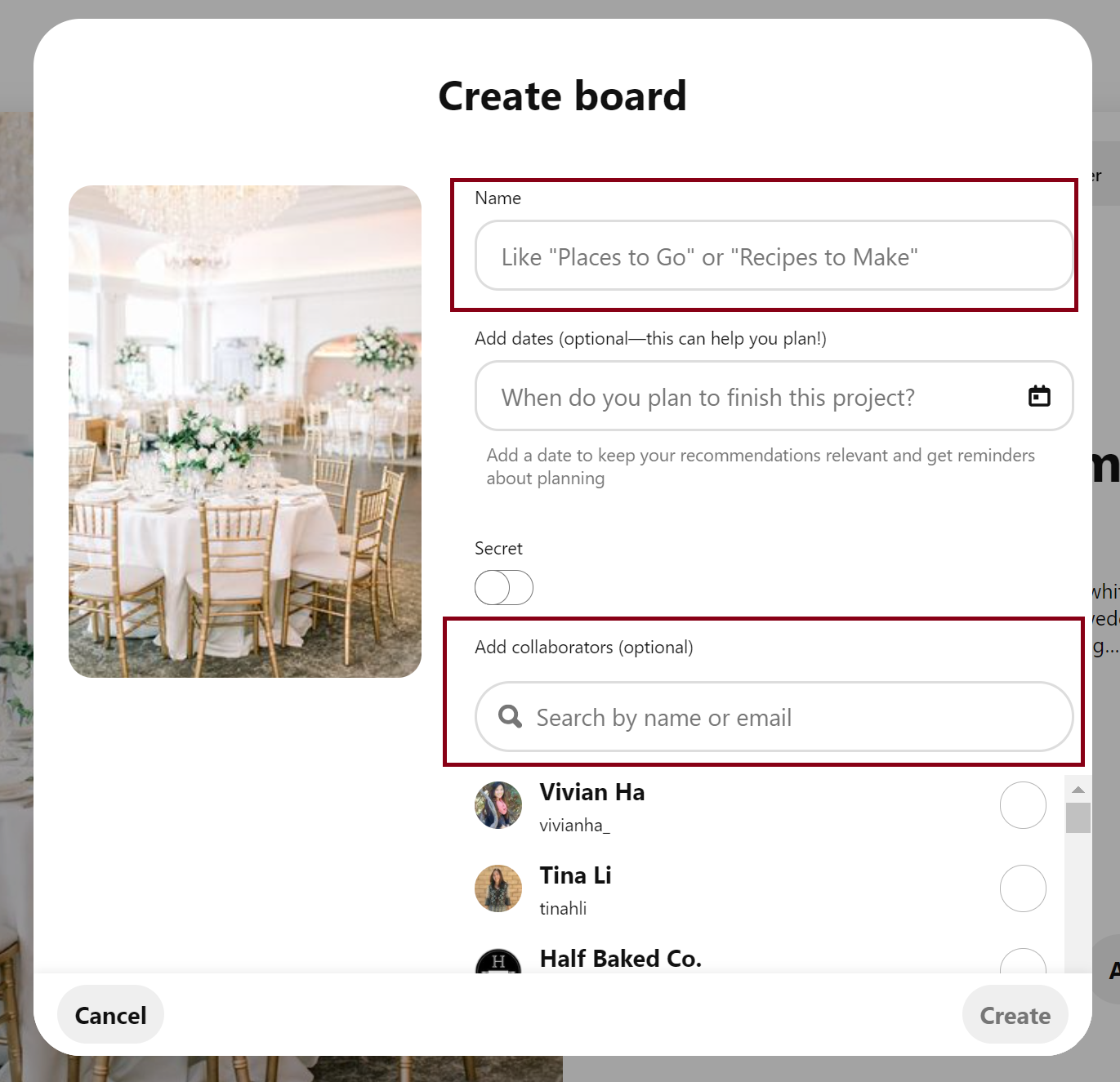 how to create a public board on pinterest