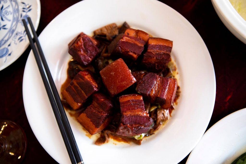 Chinese New Year Dinner Braised Pork Belly
